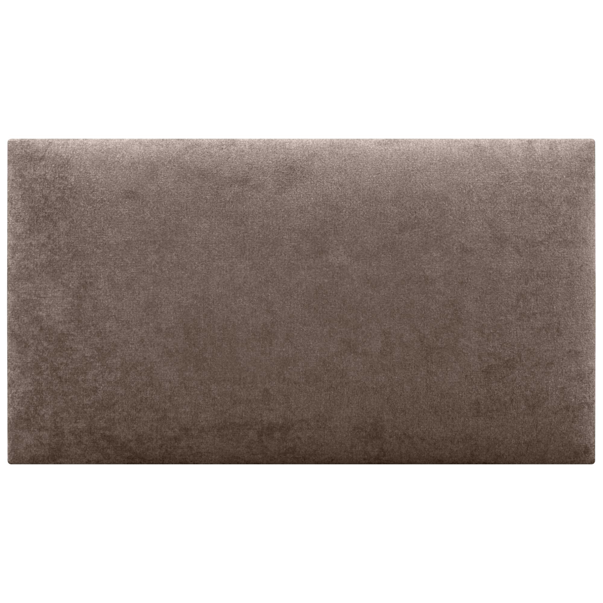 DHOME Cabecero de Tela AQUALINE Liso cabeceros Cabezal tapizado Cama Lujo (Tela Marrón, 105cm (Camas 80/90/105)) - 3