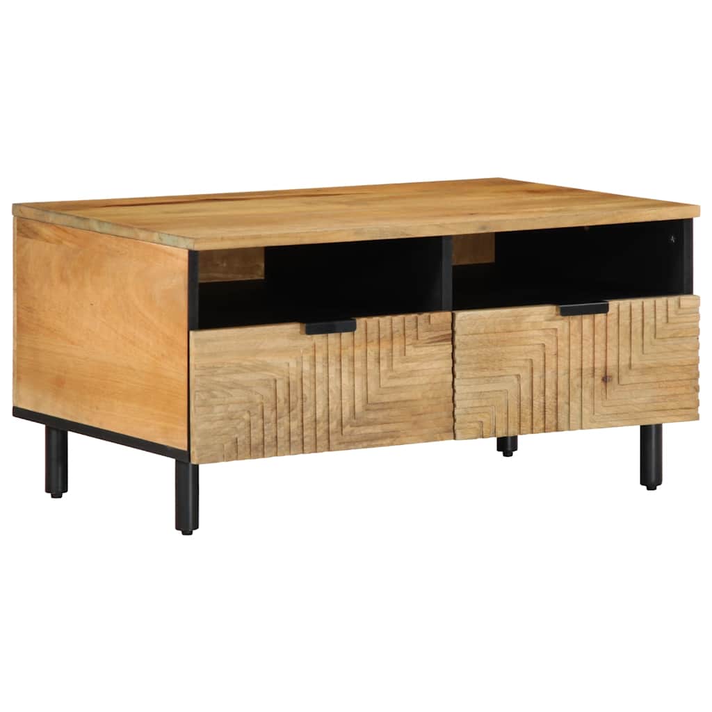 Stolik kawowy Brązowy 80x54x40 cm Drewno lite Mango vidaXL