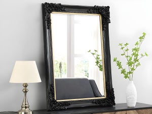 Eaoundm Miroir Mural Ovale Vintage 37 X 25 Cm Blanc – Décoratif à Suspendre, Idéal Chambre Et Salle De Bain