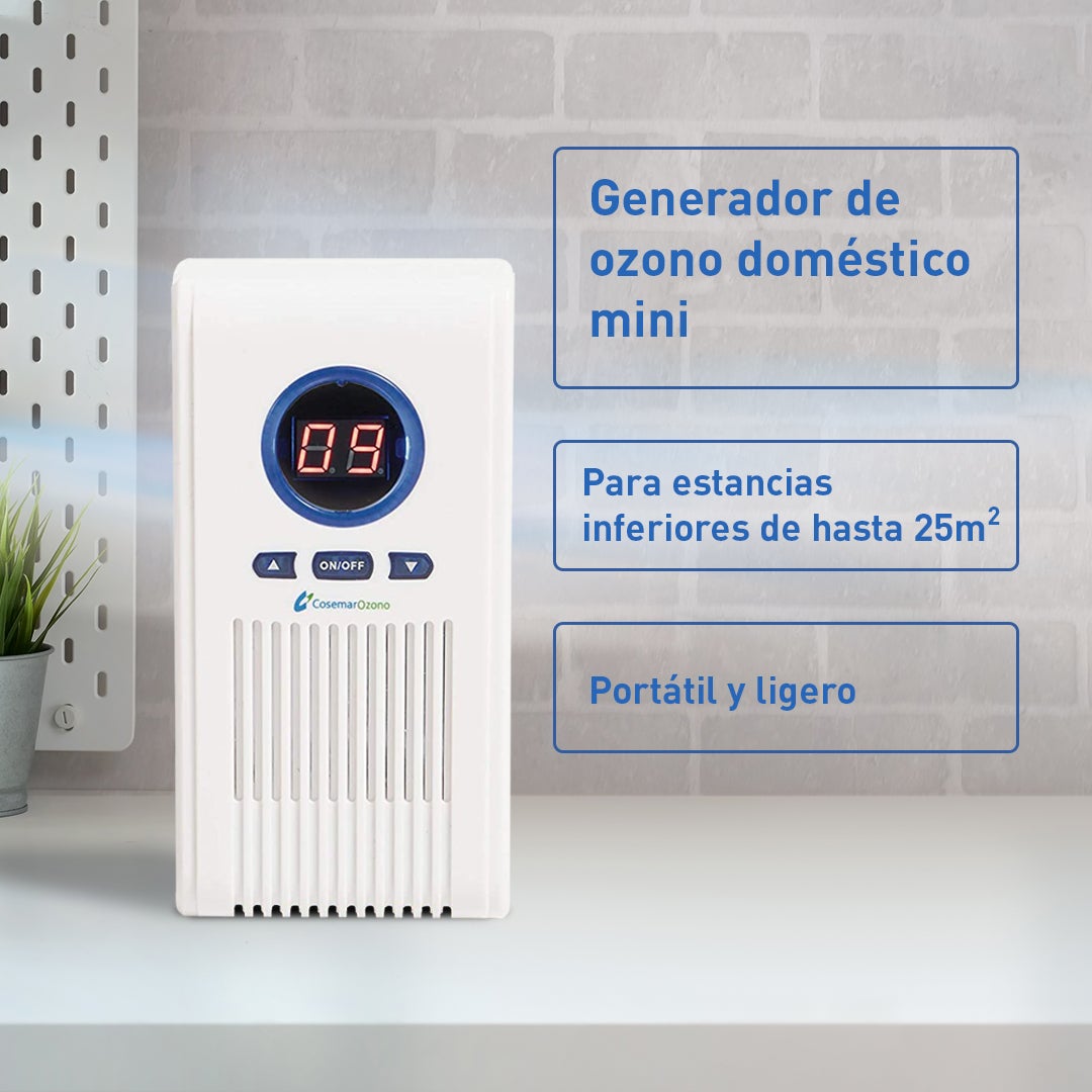 Generador de Ozono Doméstico Mini - Purifica Partículas de Humo, Elimina Malos Olores y Destruye Agentes Alérgicos - Conexión Enchufe - Ozono Hogar - 2