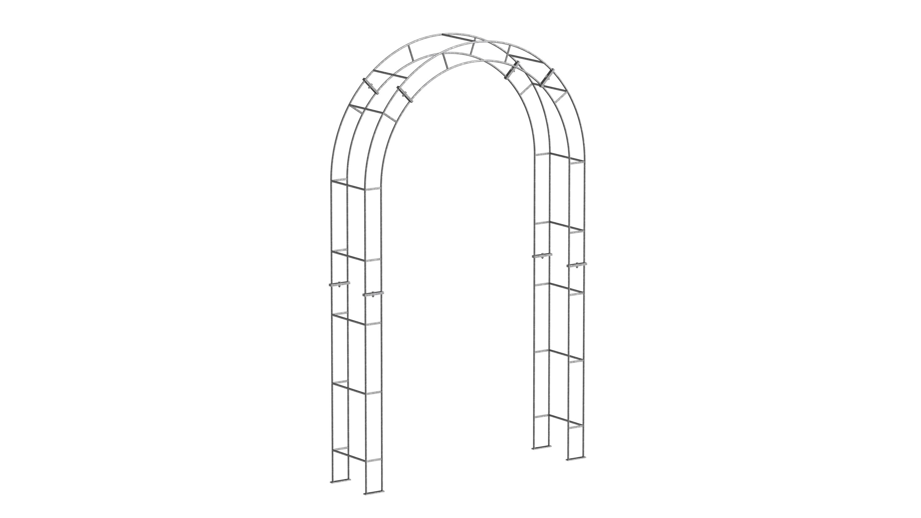 Grande Arche de Jardin en Métal de 2.4 m Support de Tonnelle de Plante grimpantes Robuste pour Grande Arche de Jardin en Métal de 2.4 m Support de Tonnelle de Plante grimpantes Robuste pour
