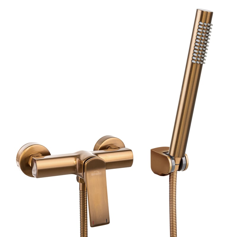 Bateria Prysznicowa Ścienna Kran do Prysznica z Natryskiem INVENA Neri Plus