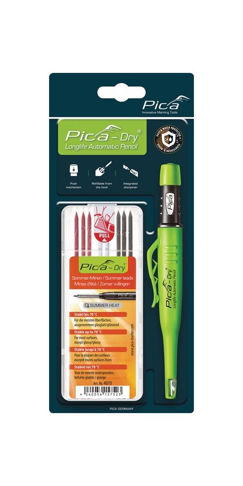 PICA 6032 BIG-Dry Weiße Minerähmchen - 12er Packung Trockenmienen Für Bleistifte