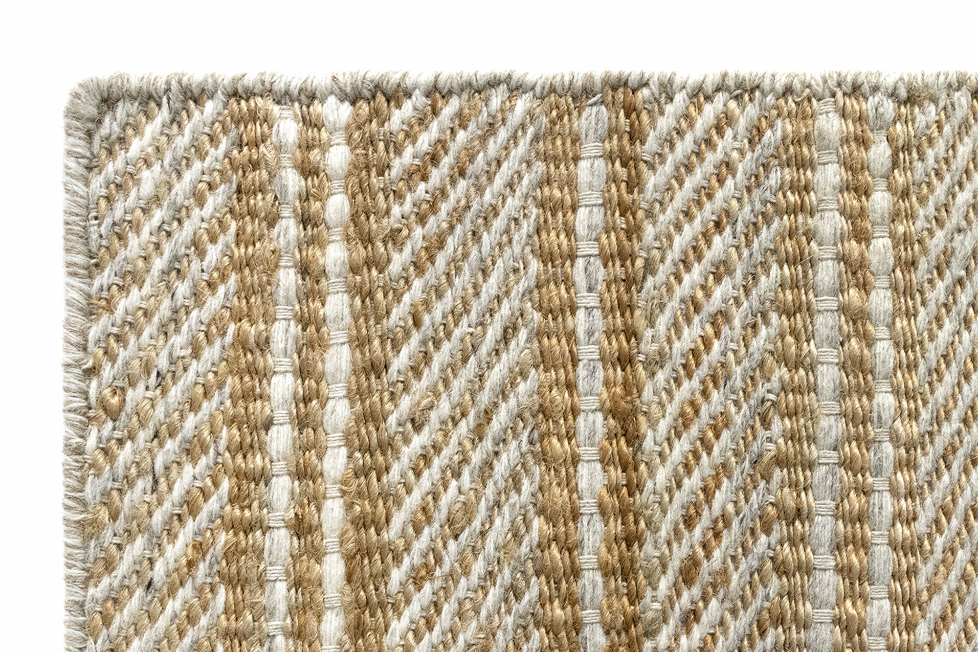 Hamid - Pack de petits tapis 60x40cm en jute et laine OLIVIA BLANCO - 3
