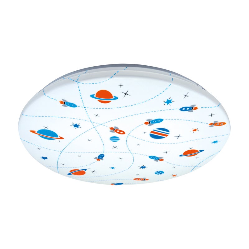 Plafon Kidi okrągły multikolor-biały LED 20W 4000K 1300lm wym: 7 x 33,5 cm IP44 tworzywo sztuczne Struhm