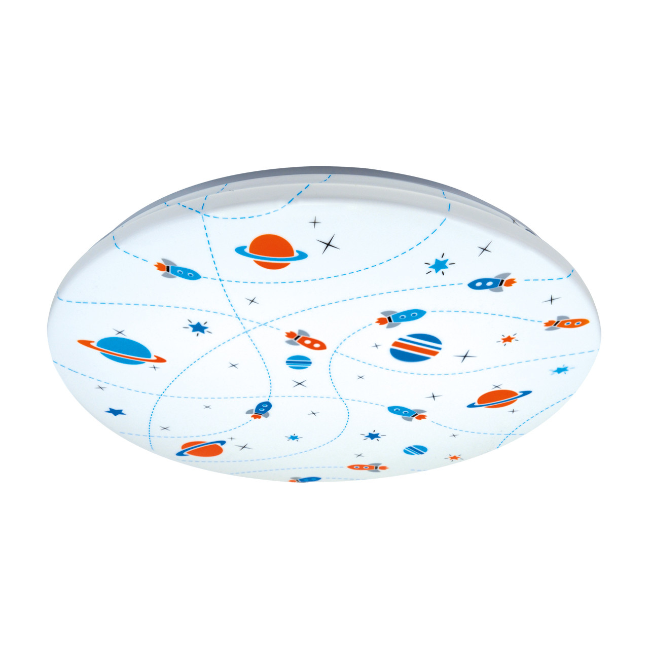 Plafon Kidi okrągły multikolor-biały LED 20W 4000K 1300lm wym: 7 x 33,5 cm IP44 tworzywo sztuczne Struhm