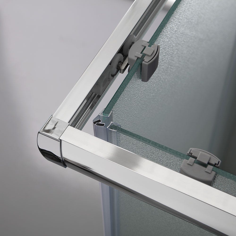 Box doccia 70x90 in cristallo opaco ed ante scorrevoli | Giada - 2