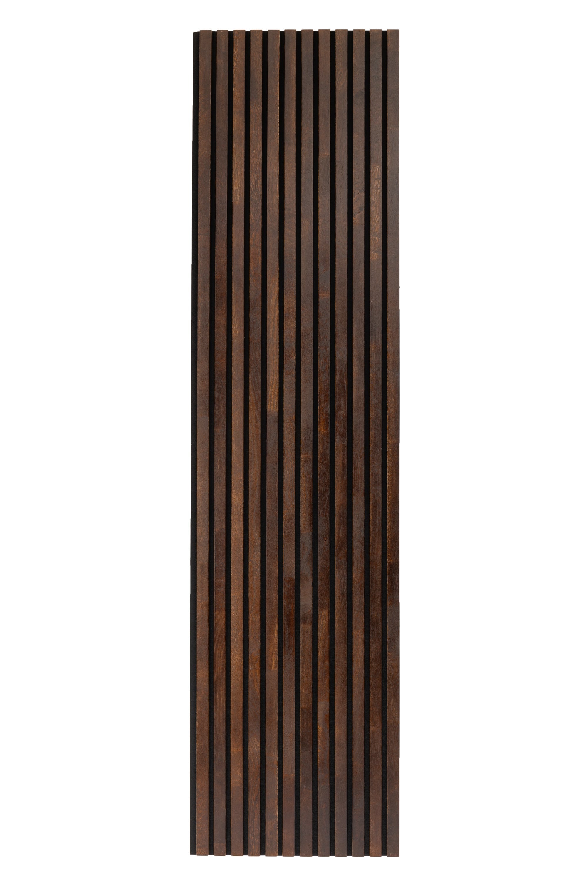 Lot de 2 Panneau Tasseau Acoustique en Bois - Bois de Bouleau Massif - 2400x600mm - Lattes 35mm, Support en Feutre Noir - 5