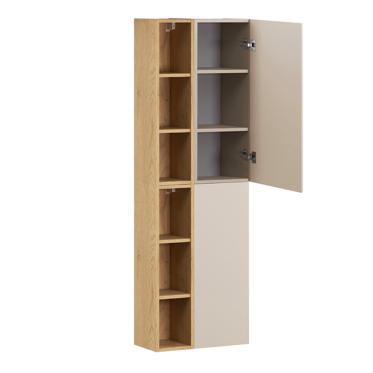 Set di mobili da bagno con lavabo Azel cachemire 80cm - 5