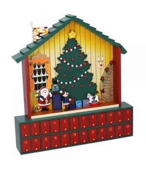 Calendario del conto alla rovescia di Babbo Natale,35*3*1,5 cm