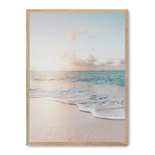Tableau Coucher de soleil sur la plage ii | Leroy Merlin