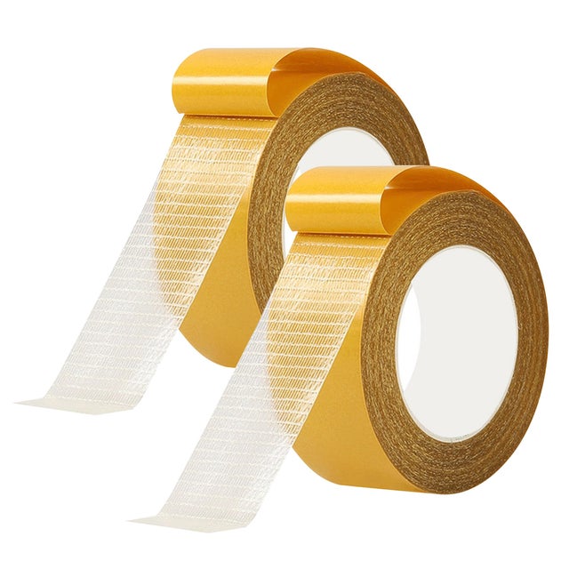 2 pcs ruban adhésif double face pour tapis, ruban antidérapant polyvalent, sans colle résiduelle, utilisé pour les tapis, le bois, les sols (3*200CM)