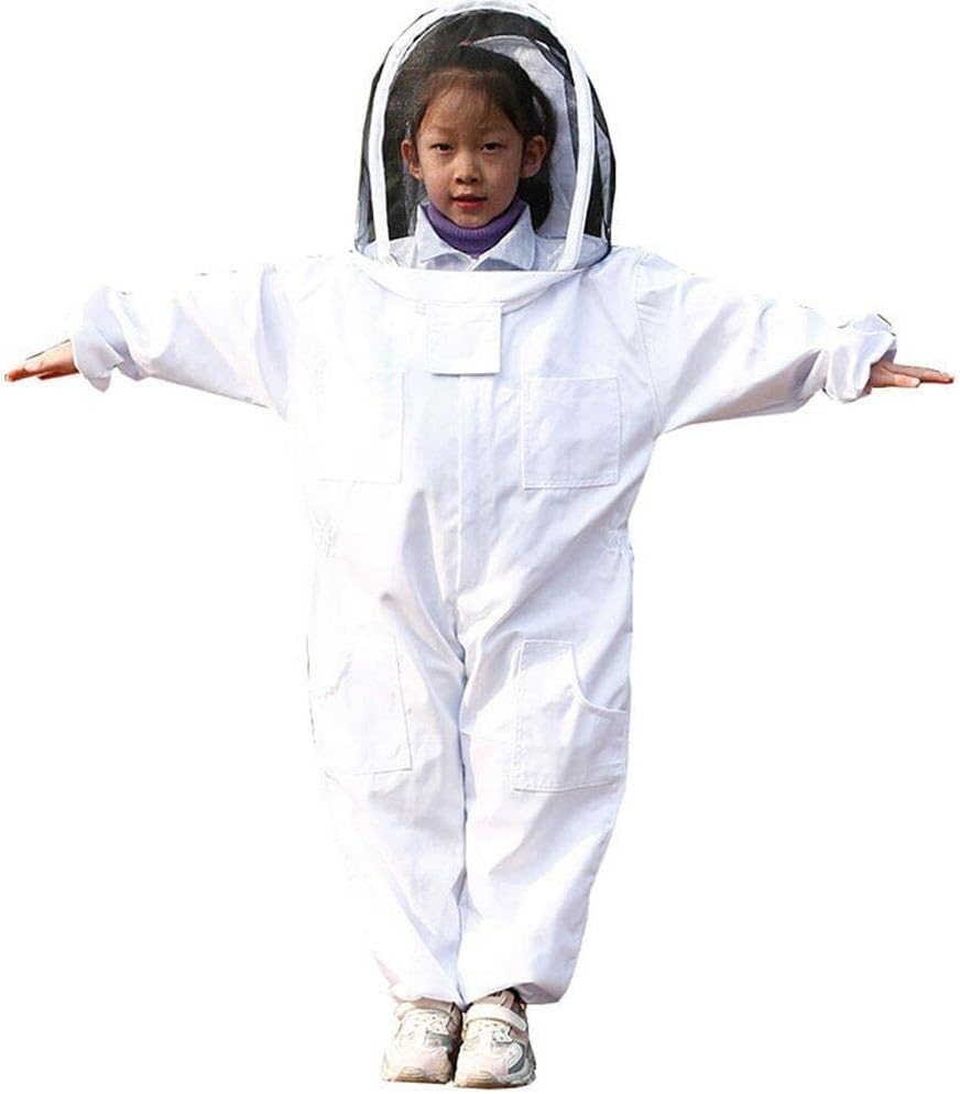 Vêtements D'apiculture, Blanc Vêtements d'apiculture protecteurs pour Enfants, Protection De l'enfant Taille M 1,2 mètre hauteur recommandée 80-130cm - 6