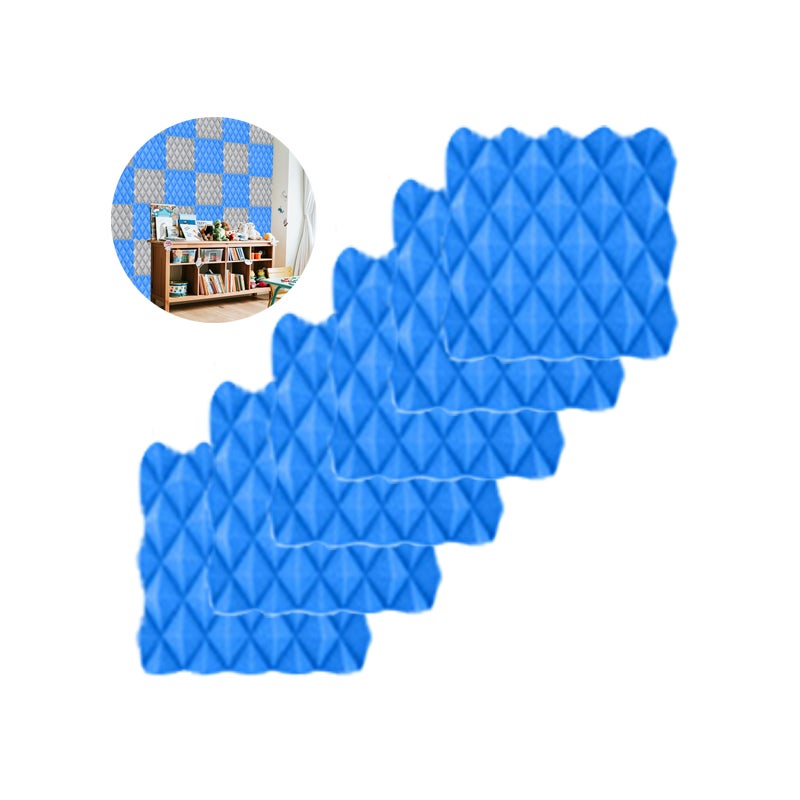 12 pianek akustycznych 30x30 cm - izolacja akustyczna ścian/sufitu - studio, biuro - piramida, ognioodporne, bez kleju