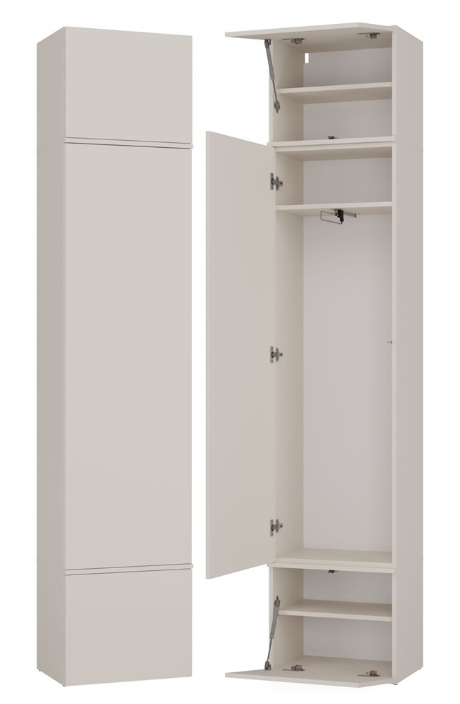 HAGA - Armoire d'entrée ou couloir à 3 portes – Garde-robe - beige cachemire