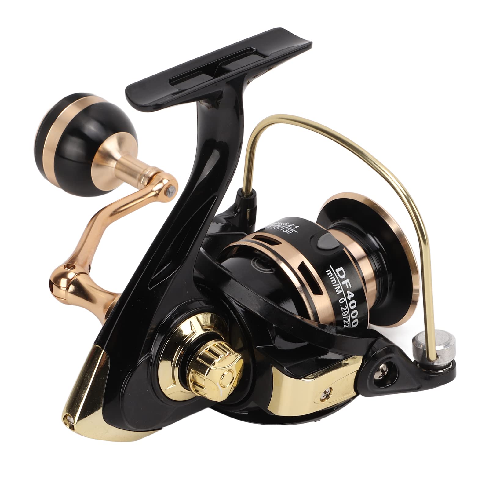 BNTTEAM - Moulinet de Pêche Coupe en Métal pour Bateau Eau Salée Douce 14BB 5.2:1/4.7