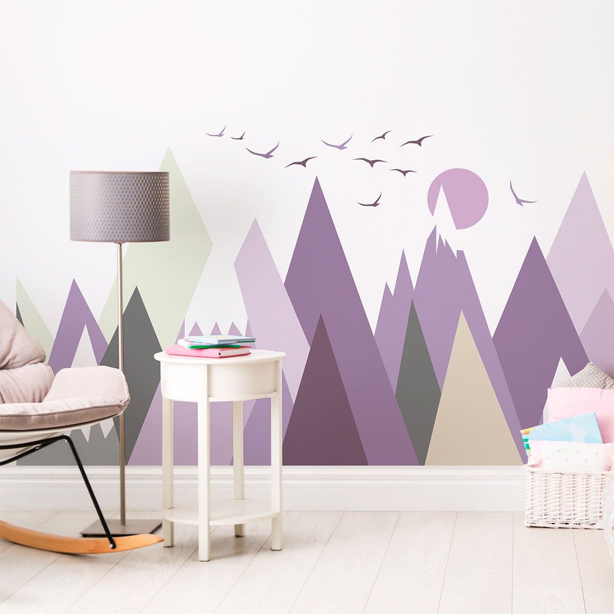 Stickers enfant montagnes scandinaves jazka 120 x 180 cm - 6