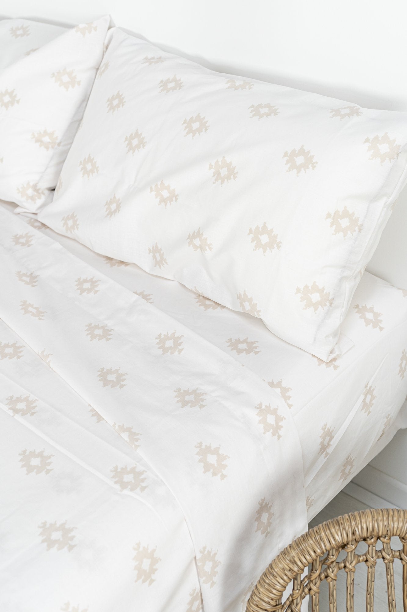 Ensemble de draps Kilim 3 pc 160x200 (Lit 160) Blanc - 2