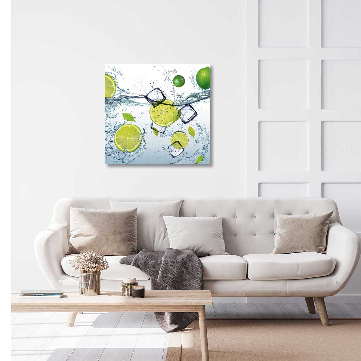 Tableau Déco "Les Règles De La Maison" - 50x80 Cm - Fabrication Française - Toile Imprimée Sur Châssis Bois - 9