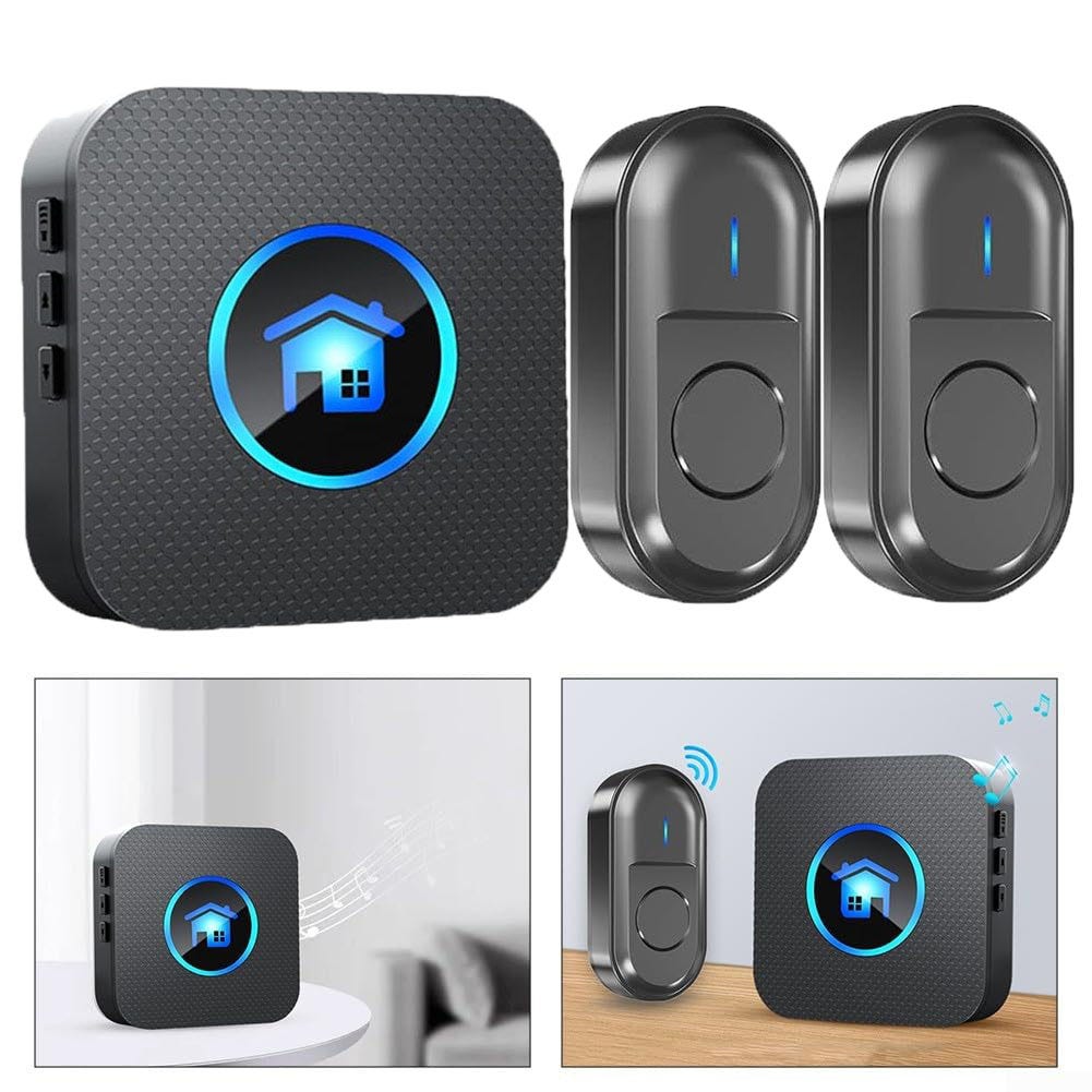 Campanello Senza Fili Esterno - Portata 300m, 58 Melodie, IP44 Impermeabile, Con LED - Foto 3