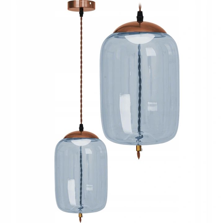 Lampa Sufitowa Wisząca Led Toolight Led App443-Cp Niebieski