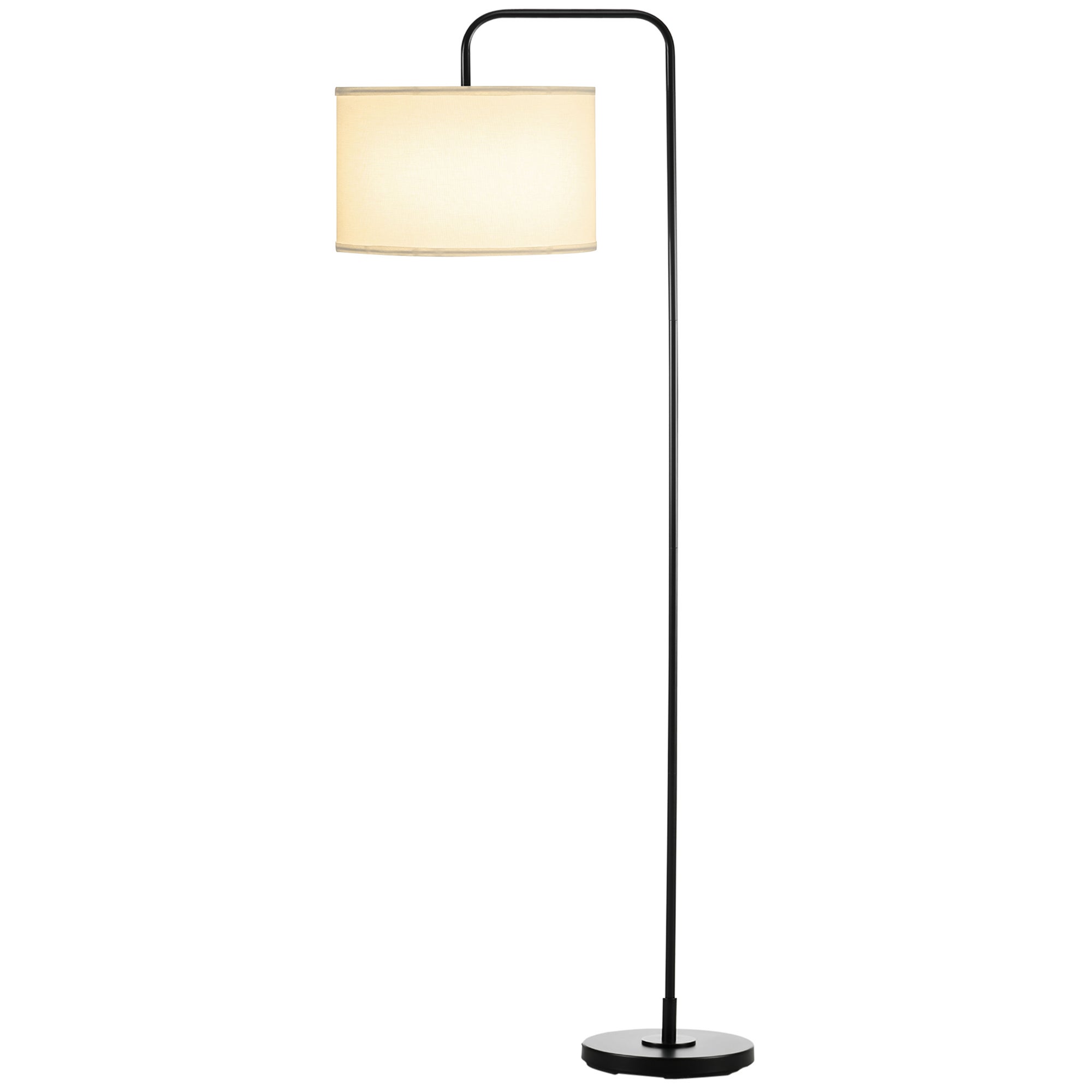 Lampada Da Terra Karby Stile Boho, In Metallo E Corda, Nero/marrone/oro, Paralume 30 Cm, Altezza 105 Cm, 3x E27, Interruttore Su Cavo