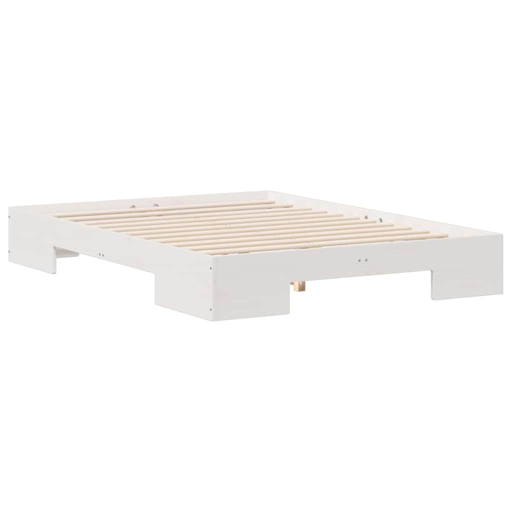 Cadre de lit blanc, pour la chambre, 120 × 190 cm - 7