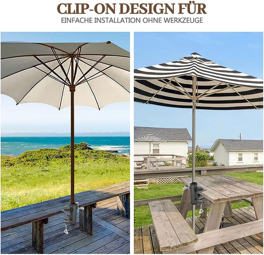 1 Pièce Pince De Table,Support De Parasol, Fixation De Parasol Pour
