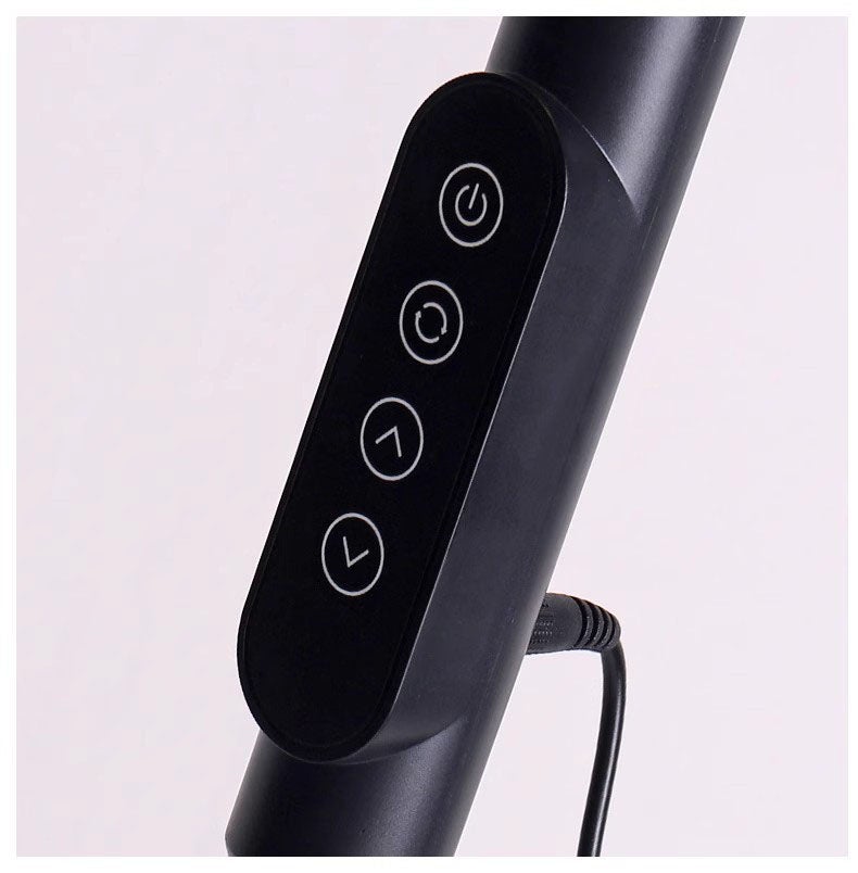 Lampadaire à réglage flexible, télécommande tactile, gradation continue, lampe de lecture LED, convient pour le bureau et l'étude (noir) - 3