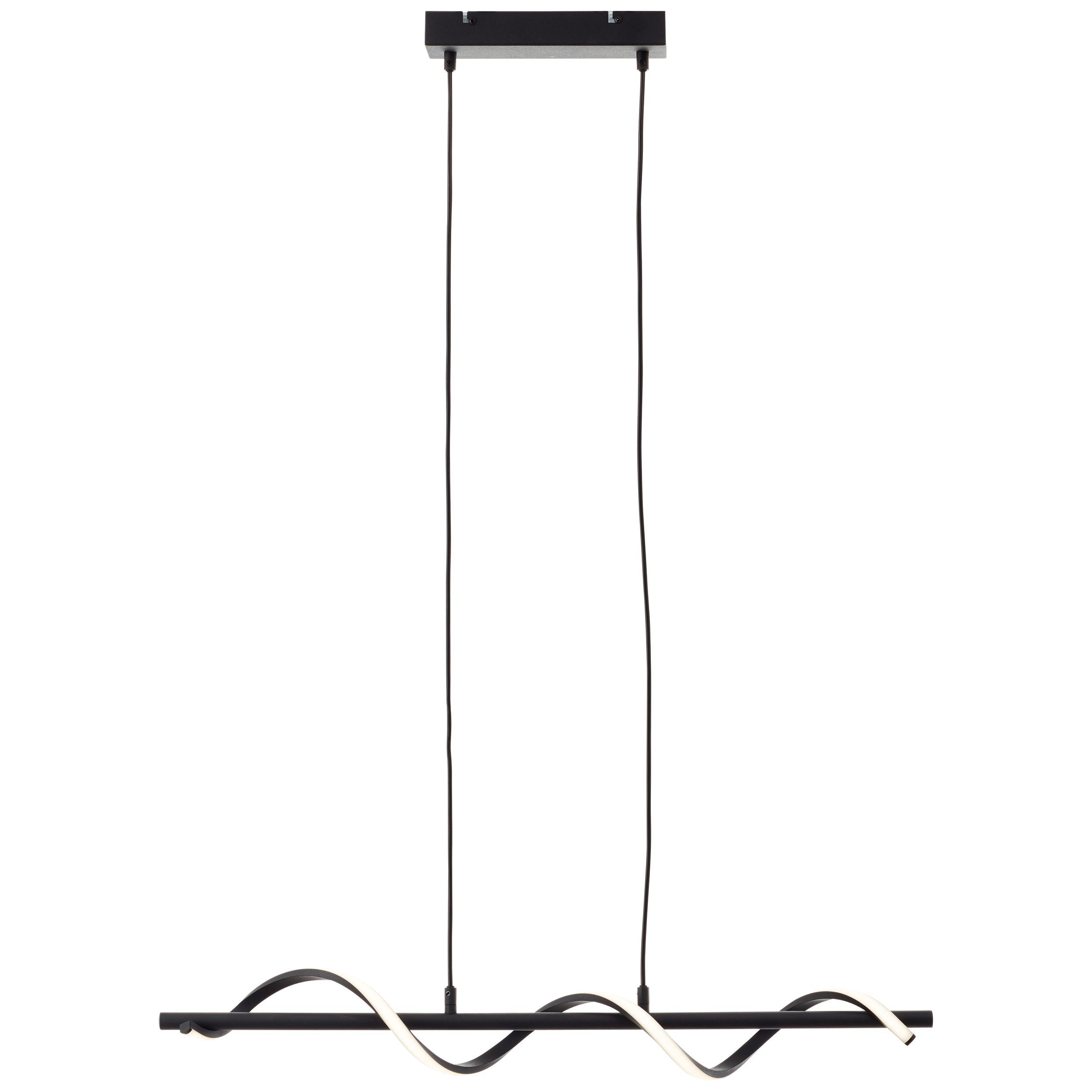 Lampa wisząca LED Brilliant Lamp Eunice, matowa czerń, zintegrowana dioda LED 22 W
