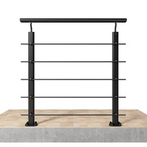 Pasamanos De Escaleras Exteriores Pasamanos Acero Inoxidable 160cm - Barandilla Escalera Terraza, 2 Travesaños Barandilla Escaleras Acero