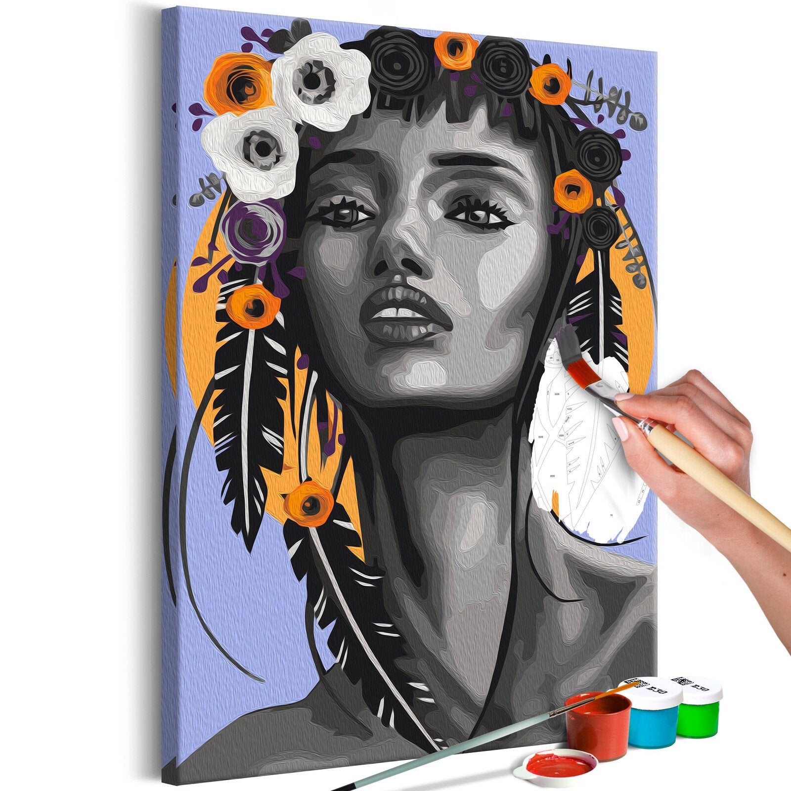 Calendrier 2026 à Peindre Par Numéros – Kit DIY Avec 12 Plantes Vertes | Décor Mural Et De Bureau Créatif - 12