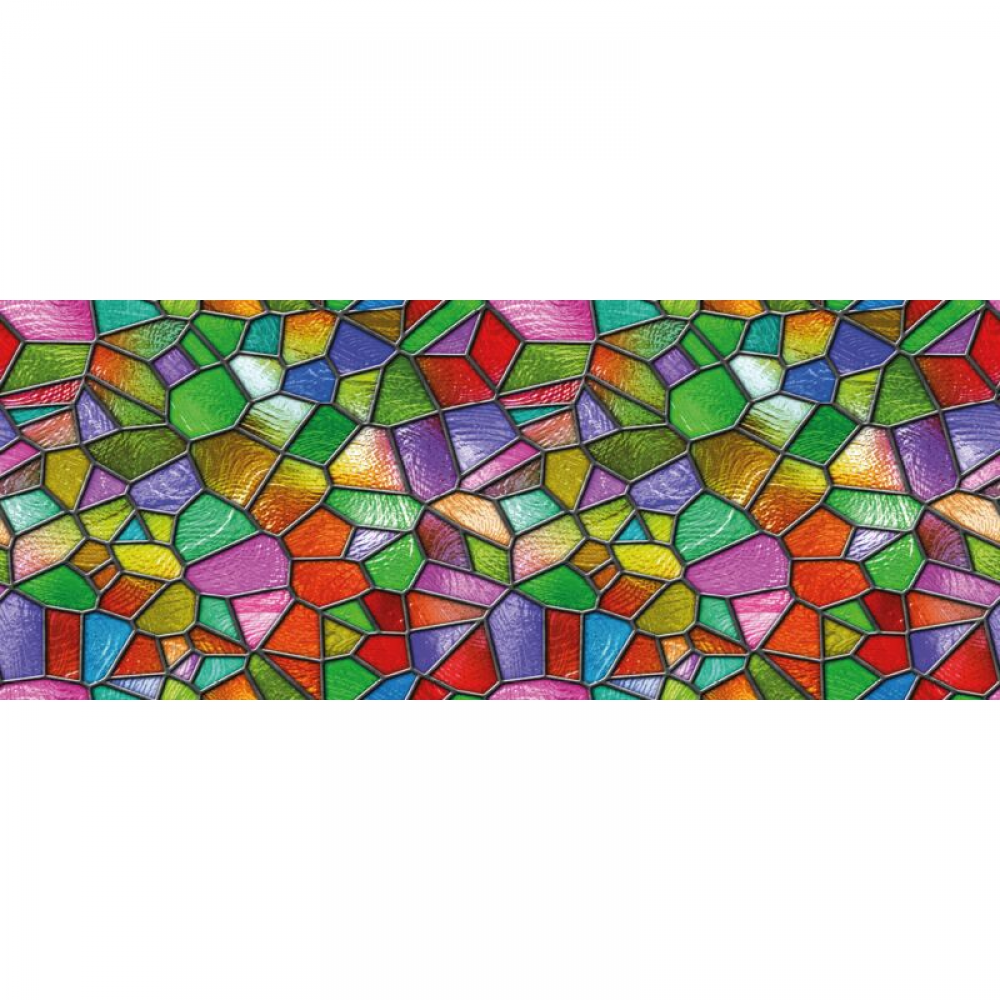 Folia okienna zapewniająca prywatność - Efekt witrażu - Naklejka na okna i drzwi prysznicowe - 58 x 120 cm