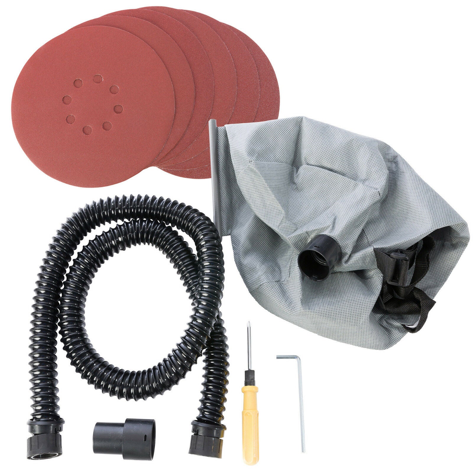 AREBOS Ponceuse Girafe Ponceuse à bras 750 watt Ø 225 mm régulation de vitesse système d’aspiration intégré 6 disques abrasifs boîte inclus - 6