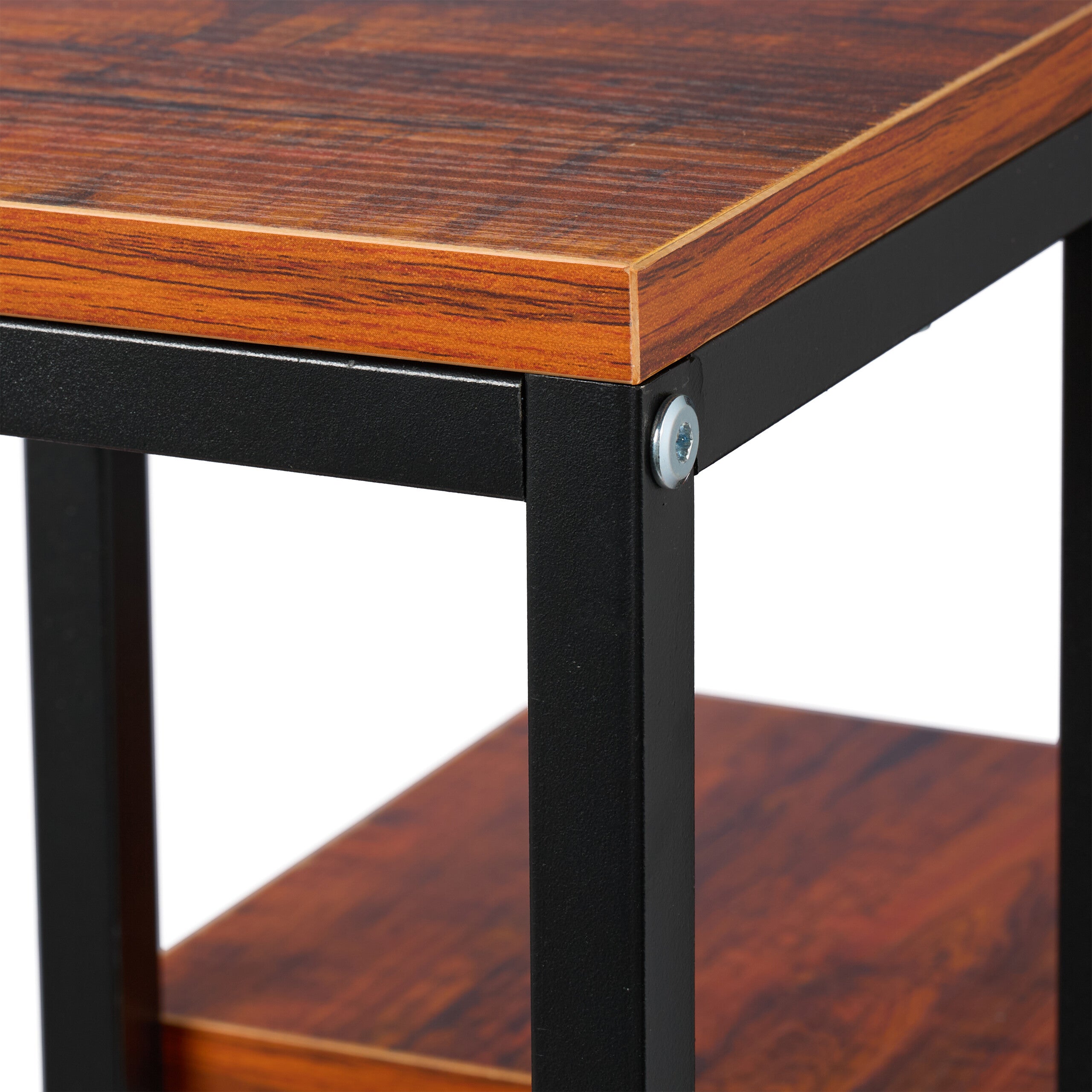 Étagère à plantes, 4 niveaux, HxLxP : 100x40x40 cm, acier et MDF, escalier pour fleurs, noir-marron, Relaxdays - 6