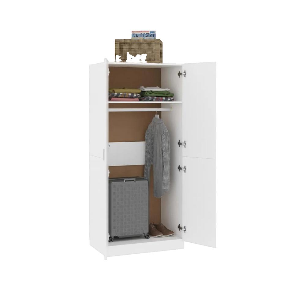 Garderoba vidaxl Drewno Inżynieryjne Biały 80x52x180 cm Duża pojemność i nowoczesny design