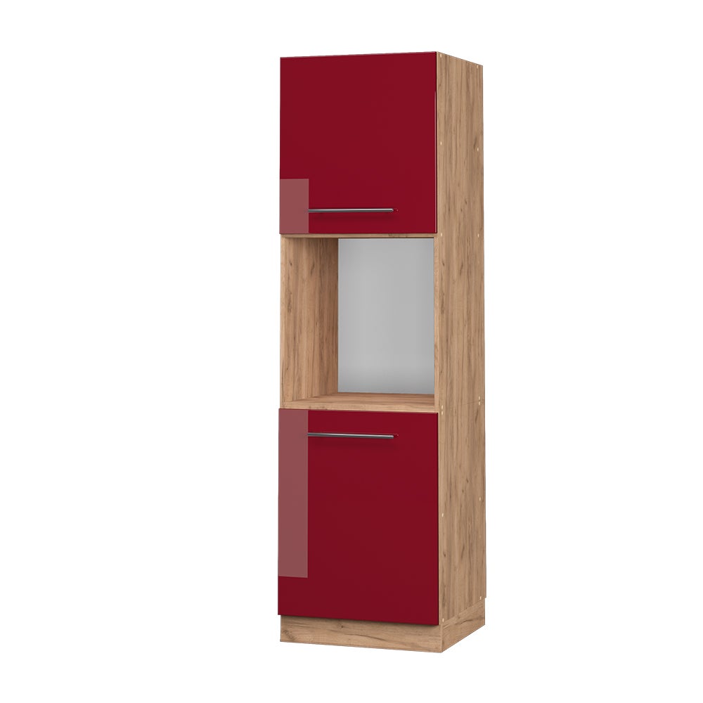 Vicco Szafka kuchenna Fame-Line, Bordowa Czerwień wysoki połysk, 60 cm otwarty