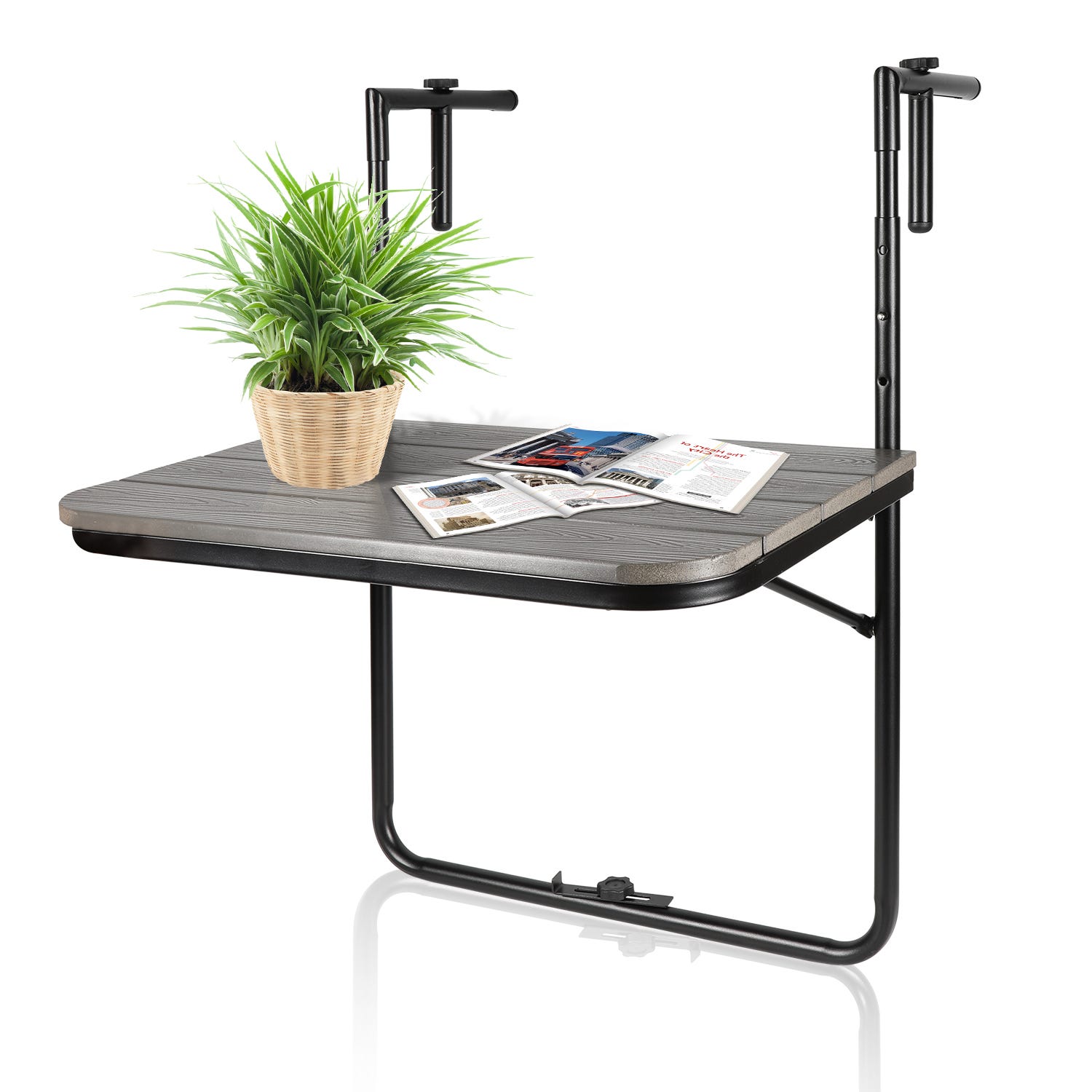 Table de Balcon Suspendue Petite Table Murale Rabattable 60 x 40 cm ...