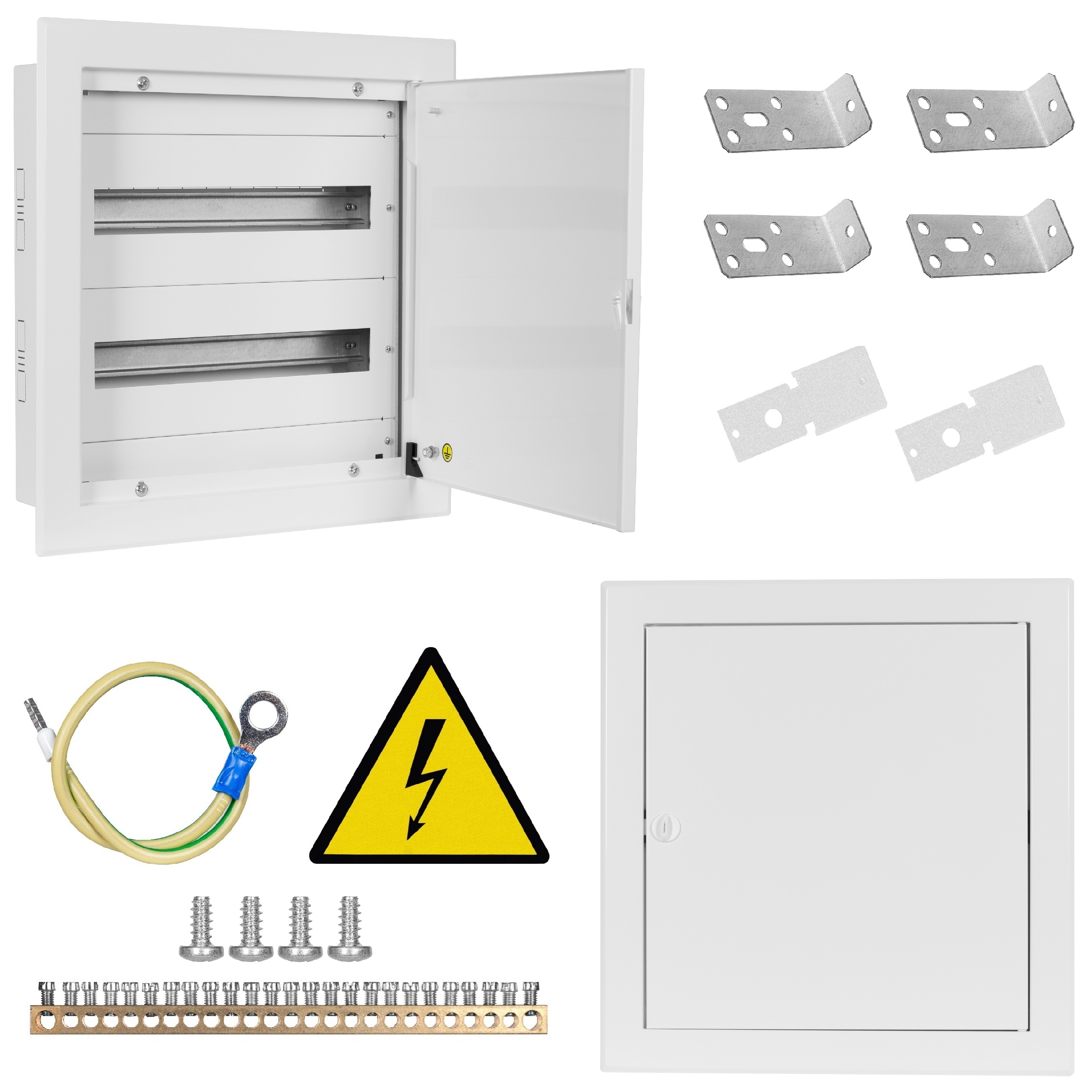 Rozdzielnica Podtynkowa Skrzynka Elektryczna Obudowa 2x18 Mod 435x415x130mm