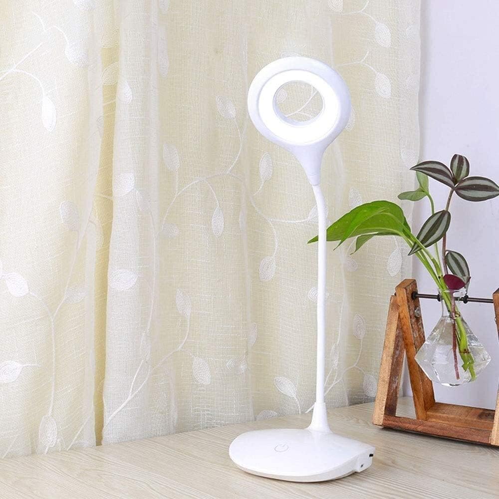 Lampa nocna dotykowa LED – elastyczny wysięgnik, ładowana przez USB z regulowaną intensywnością światła do salonu lub biura