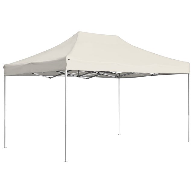 Maison Exclusive - Gazebo Professionale Pieghevole in Alluminio 4,5x3 m Crema