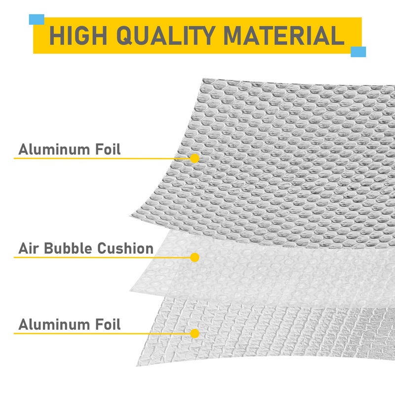Film de protection Film Isolant Thermique à Bulles Argent Film Isolation pour Mur,Sol 1x10m 130 grammes - 3