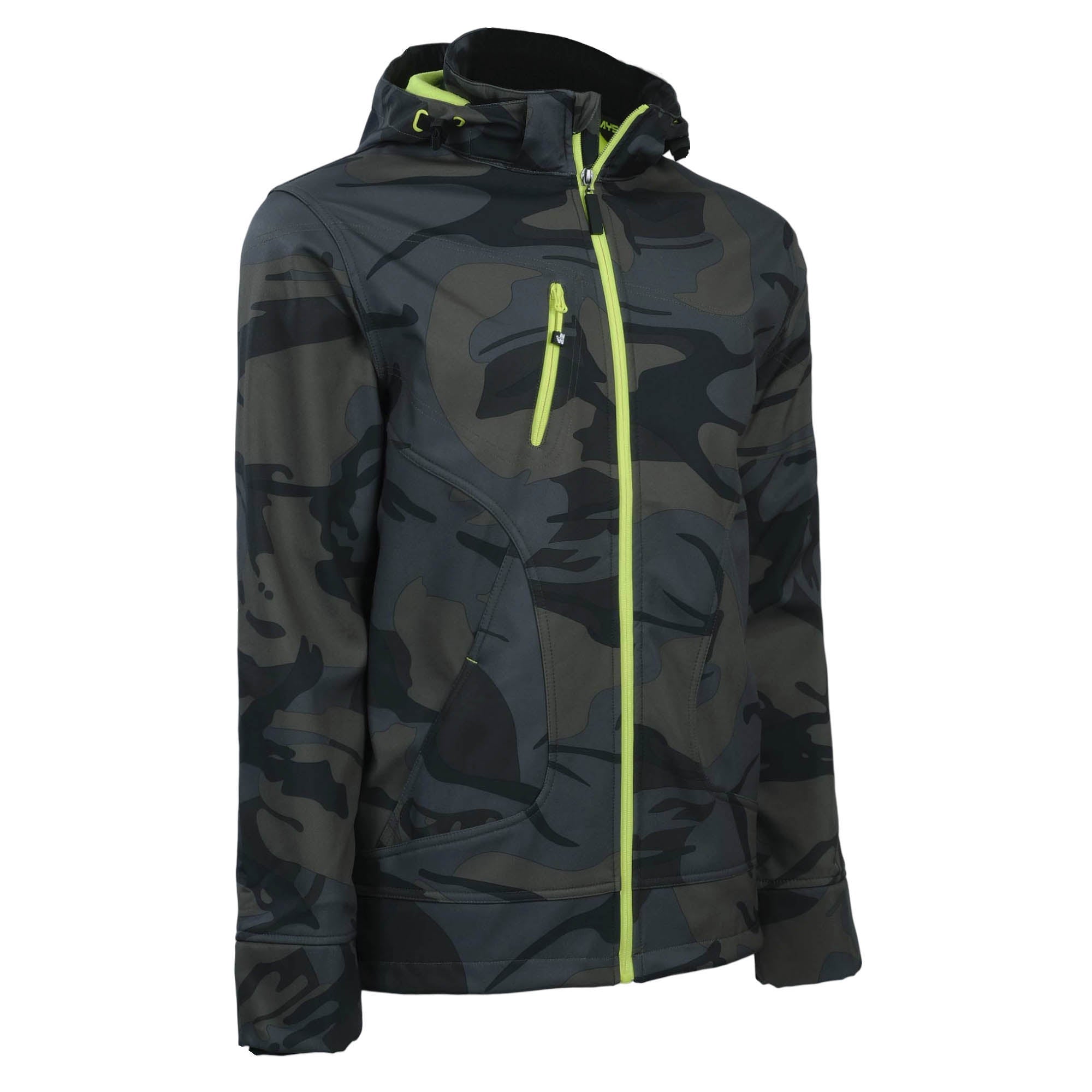 BOREL - BLOUSON DE TRAVAIL EN SOFTSHELL - 1511 Woodland , Jaune fluo S - 4