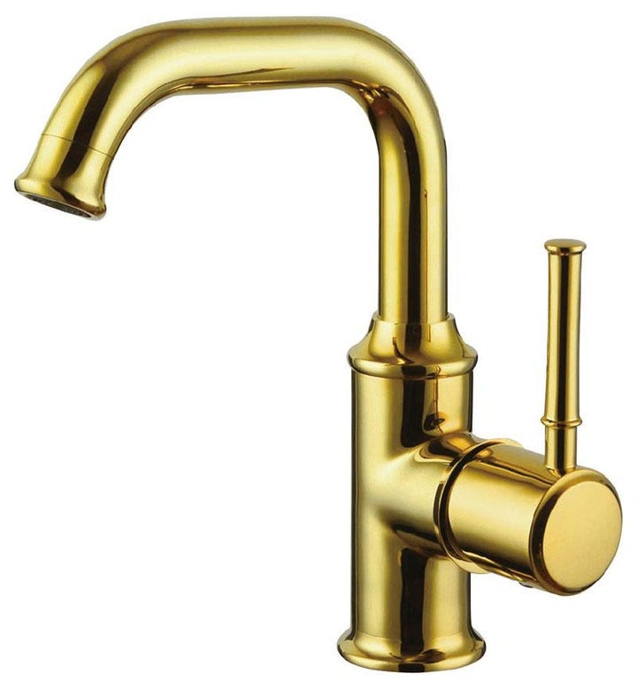 055 - Robinet lavabo collection Scamandre, finition doré brossé