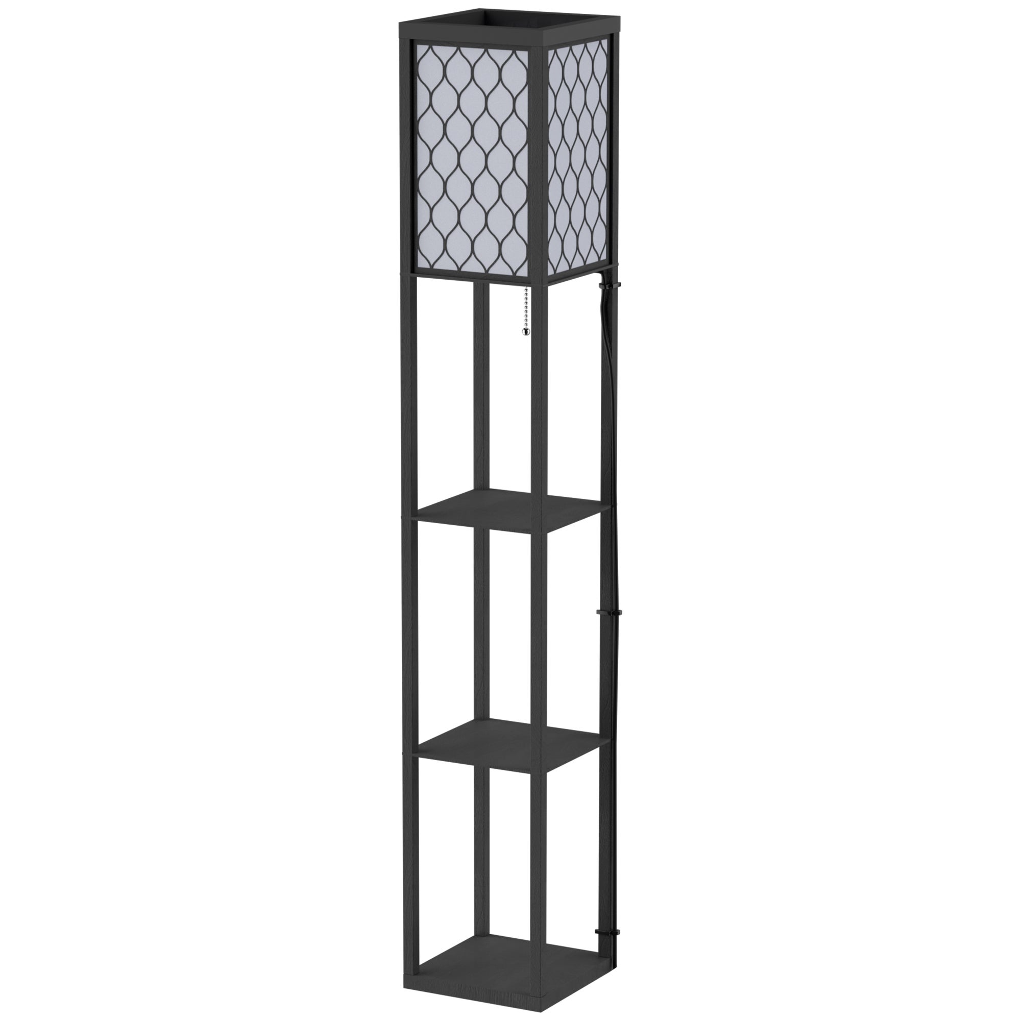 Ztforus  Lámpara De Pie Para Salón Con Estante, Lámpara De Pie Con Casquillo E27 Para Salón/Dormitorio, Bombilla No Incluida. , Leroy Merlin