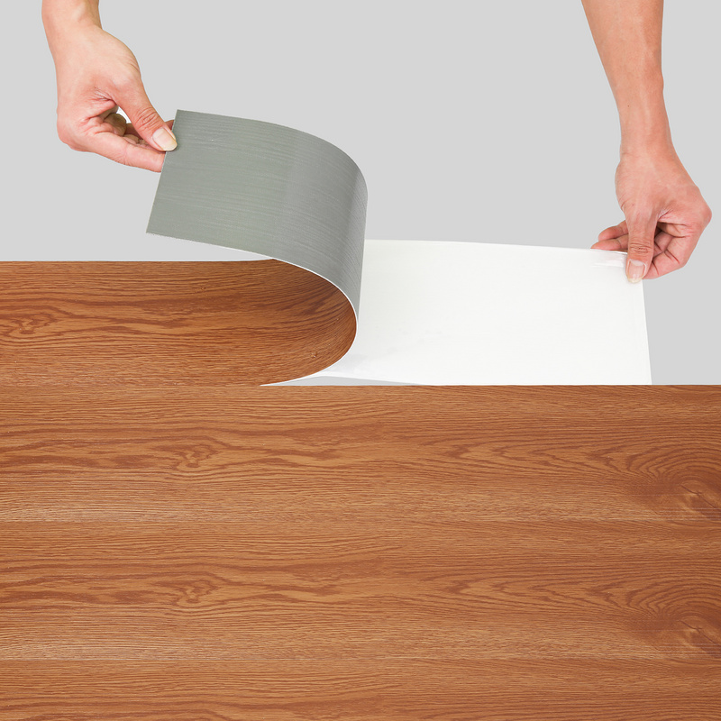 Tablas de pvc autoadhesivas,caja de 42 tablas de vinilo autoadhesivas,roble cálido clásico, aprox.6m²