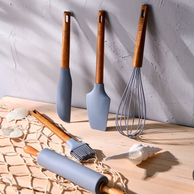 Set 3pcs utensilios de cocina acacia Set 3pcs utensilios de cocina acacia