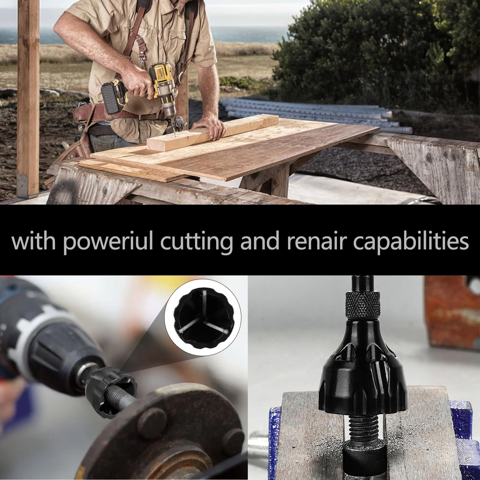 Outil de Chanfrein Externe Deburring Tool à Tige Hexagonale 3 à 20 mm Ebavureur Réparer Vis Enlever Bavure - 5
