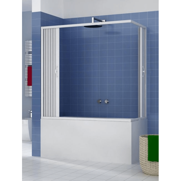 Schulte Sopravasca, Parete Per Vasca Da Bagno Pieghevole, 127 X 140 Cm Vetro Trasparente 3 Mm Orientabile 3 Ante Profilo Alluminio Argento 88785441 Schulte Sopravasca, Parete Per Vasca Da Bagno Pieghevole, 127 X 140 Cm Vetro Trasparente 3 Mm Orientabile 3 Ante Profilo Alluminio Argento 88785441