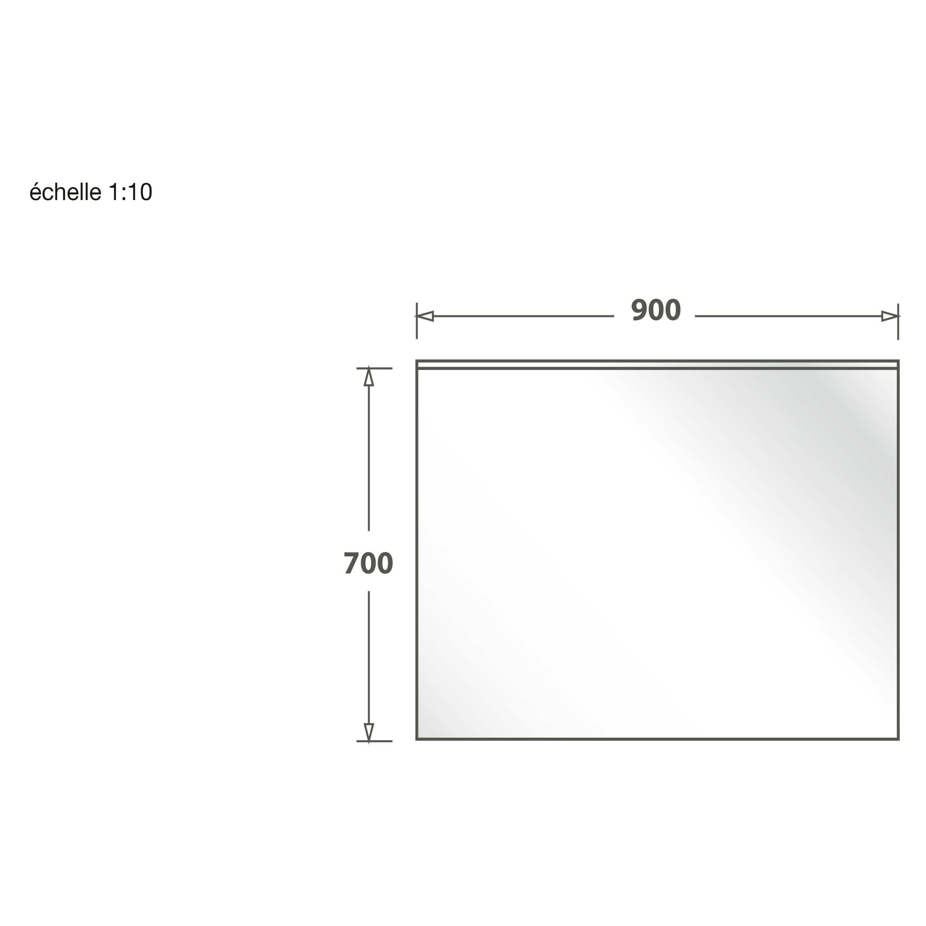 Crédence cuisine fond de hotte Inox - l 90 x H 70 cm - 4